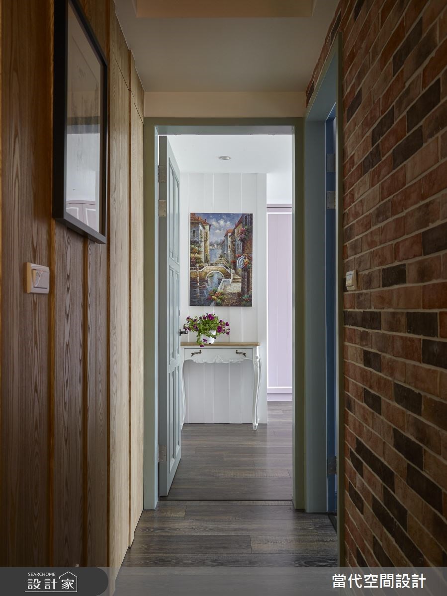 35坪新成屋(5年以下)＿鄉村風玄關案例圖片＿當代空間有限公司＿當代_23之1