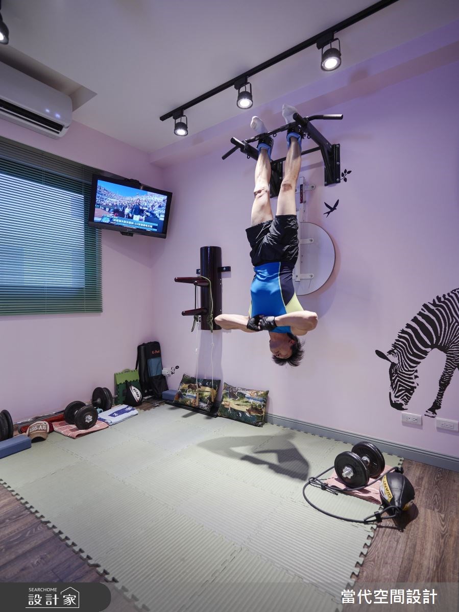 35坪新成屋(5年以下)＿鄉村風家庭健身房案例圖片＿當代空間有限公司＿當代_23之21