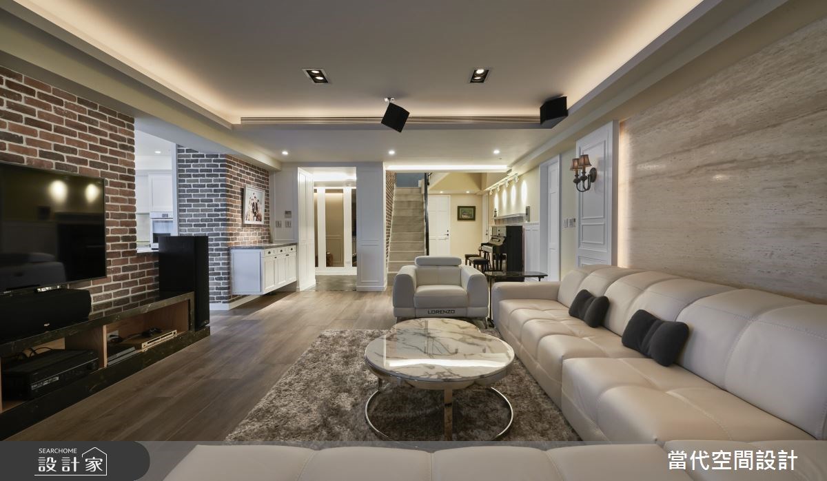 120坪中古屋(5~15年)＿美式風客廳案例圖片＿當代空間有限公司＿當代_24之3