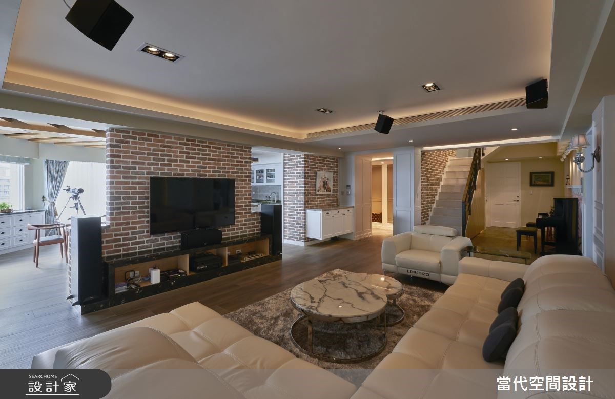 120坪中古屋(5~15年)＿美式風客廳案例圖片＿當代空間有限公司＿當代_24之6