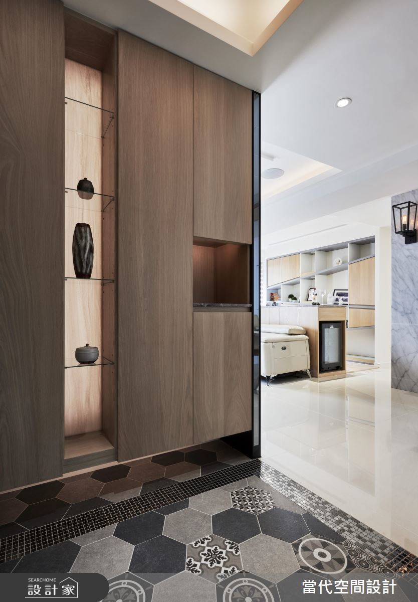 30坪新成屋(5年以下)＿混搭風玄關案例圖片＿當代空間有限公司＿當代_26之2