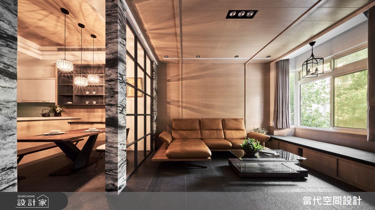 80坪中古屋(5~15年)＿人文禪風客廳臥榻案例圖片＿當代空間有限公司＿當代_29之2