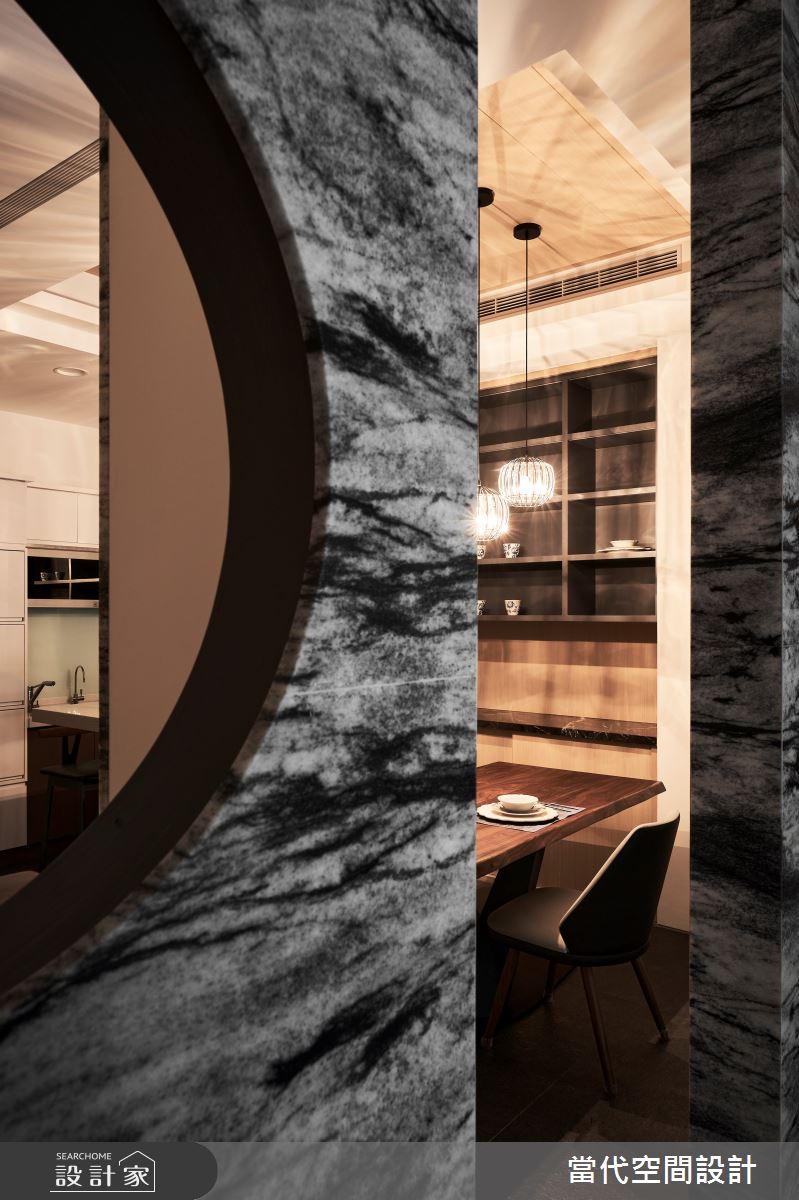 80坪中古屋(5~15年)＿人文禪風餐廳廚房吧檯中島案例圖片＿當代空間有限公司＿當代_29之11