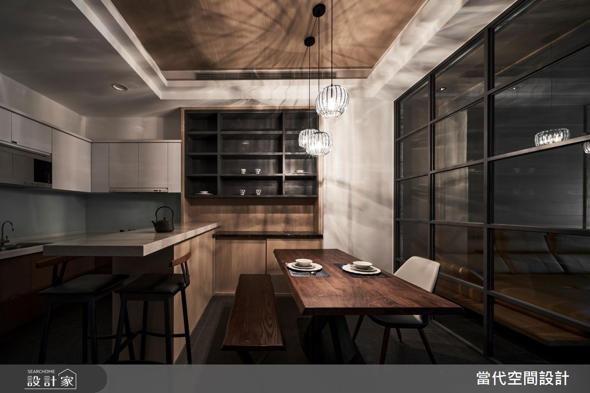 80坪中古屋(5~15年)＿人文禪風廚房吧檯中島案例圖片＿當代空間有限公司＿當代_29之16