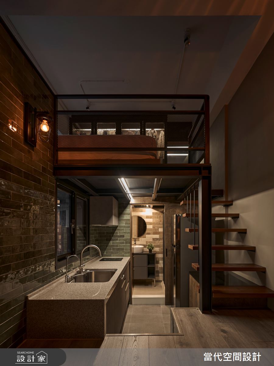 10坪新成屋(5年以下)＿工業風廚房浴室樓梯案例圖片＿當代空間有限公司＿當代_30之4