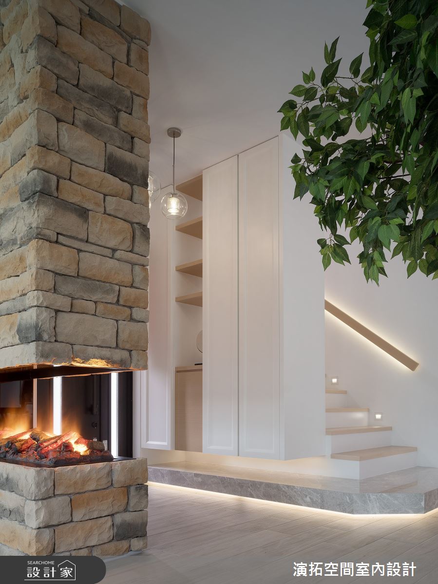 97坪新成屋(5年以下)＿簡約風客廳樓梯案例圖片＿演拓空間室內設計＿演拓_102之1