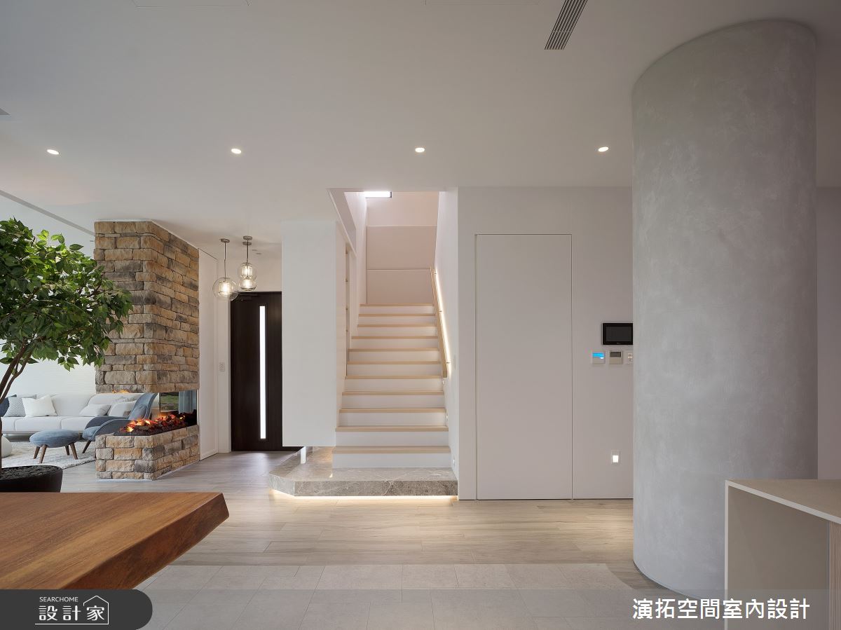 97坪新成屋(5年以下)＿簡約風客廳樓梯案例圖片＿演拓空間室內設計＿演拓_102之10