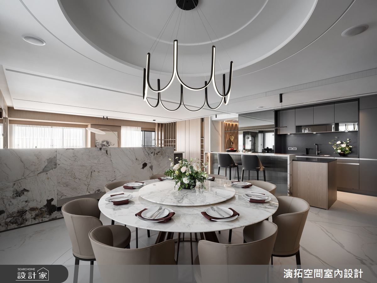 183坪新成屋(5年以下)＿現代風餐廳廚房吧檯中島案例圖片＿演拓空間室內設計＿演拓_107之9