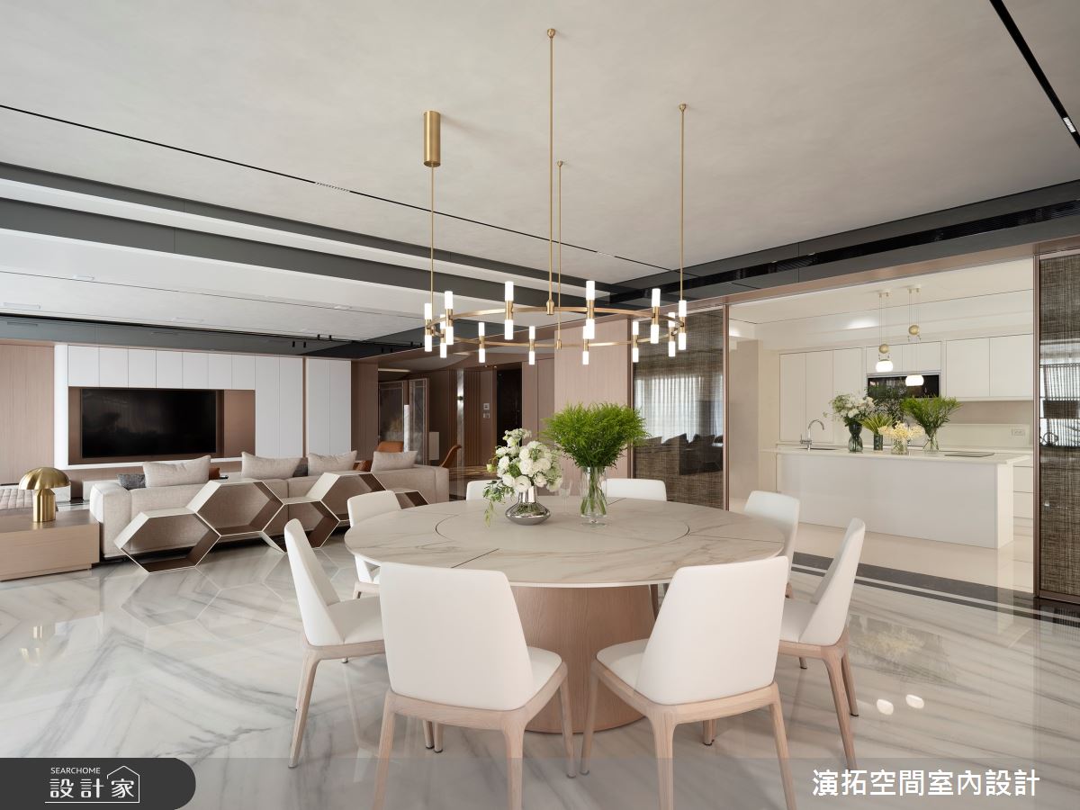218坪毛胚屋＿奢華風客廳餐廳案例圖片＿演拓空間室內設計＿演拓_111之4