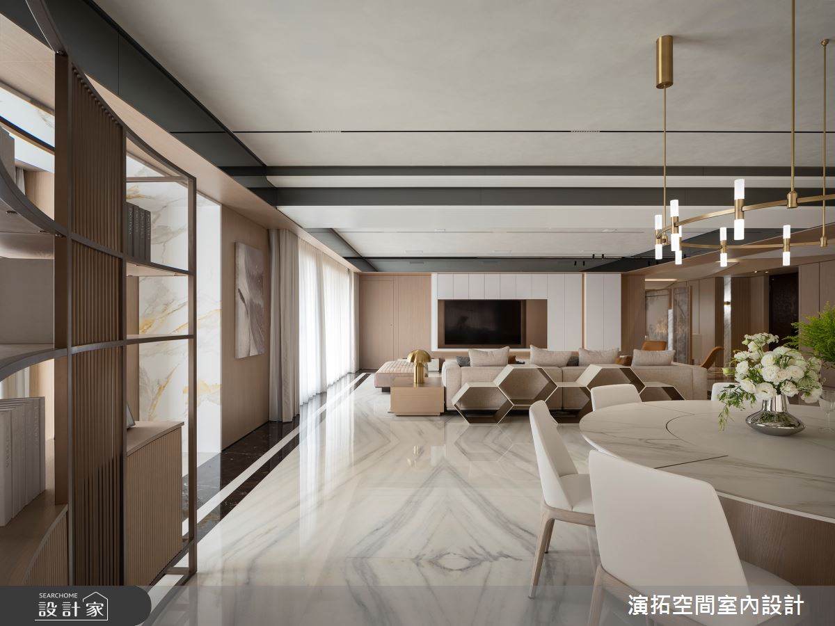 218坪毛胚屋＿奢華風客廳餐廳案例圖片＿演拓空間室內設計＿演拓_111之5