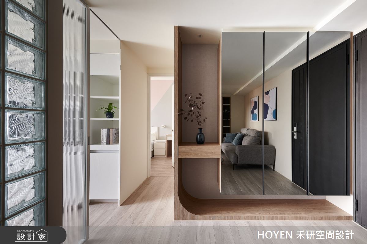 12坪新成屋(5年以下)＿北歐風玄關案例圖片＿禾研空間設計＿禾研_04.光引之2