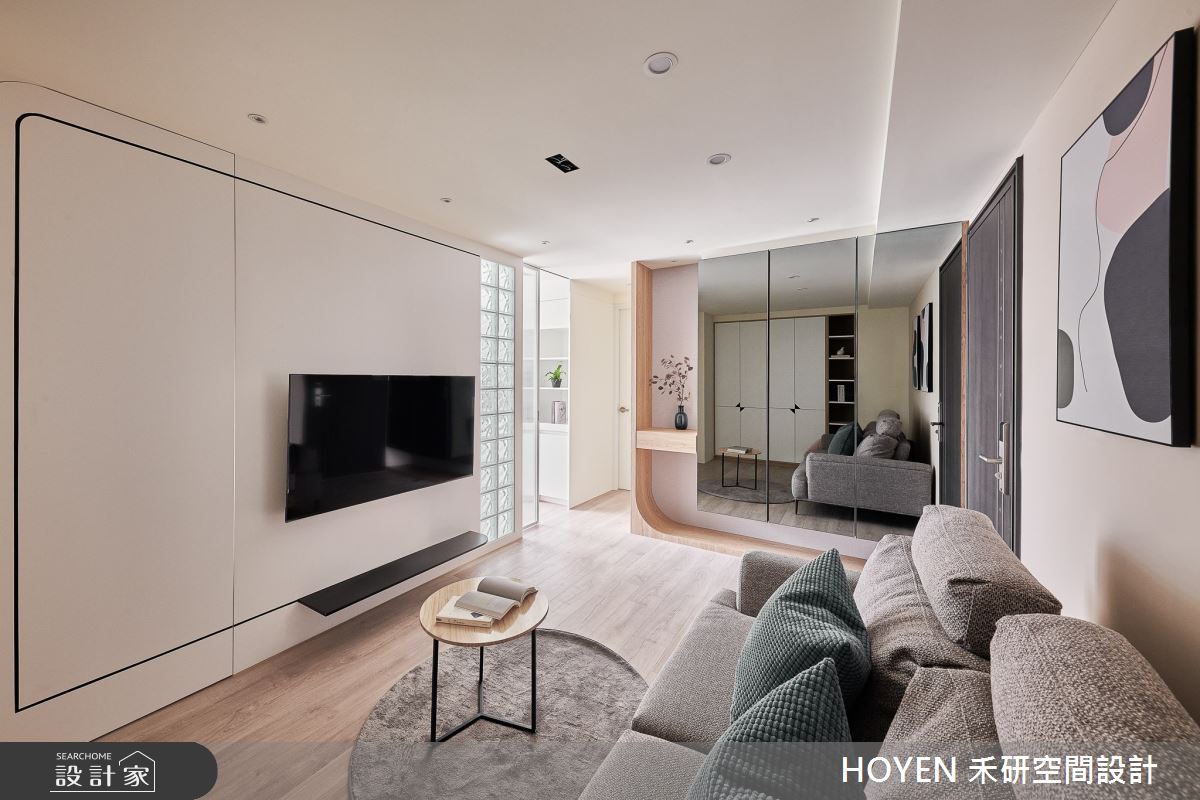 12坪新成屋(5年以下)＿北歐風客廳案例圖片＿禾研空間設計＿禾研_04.光引之8