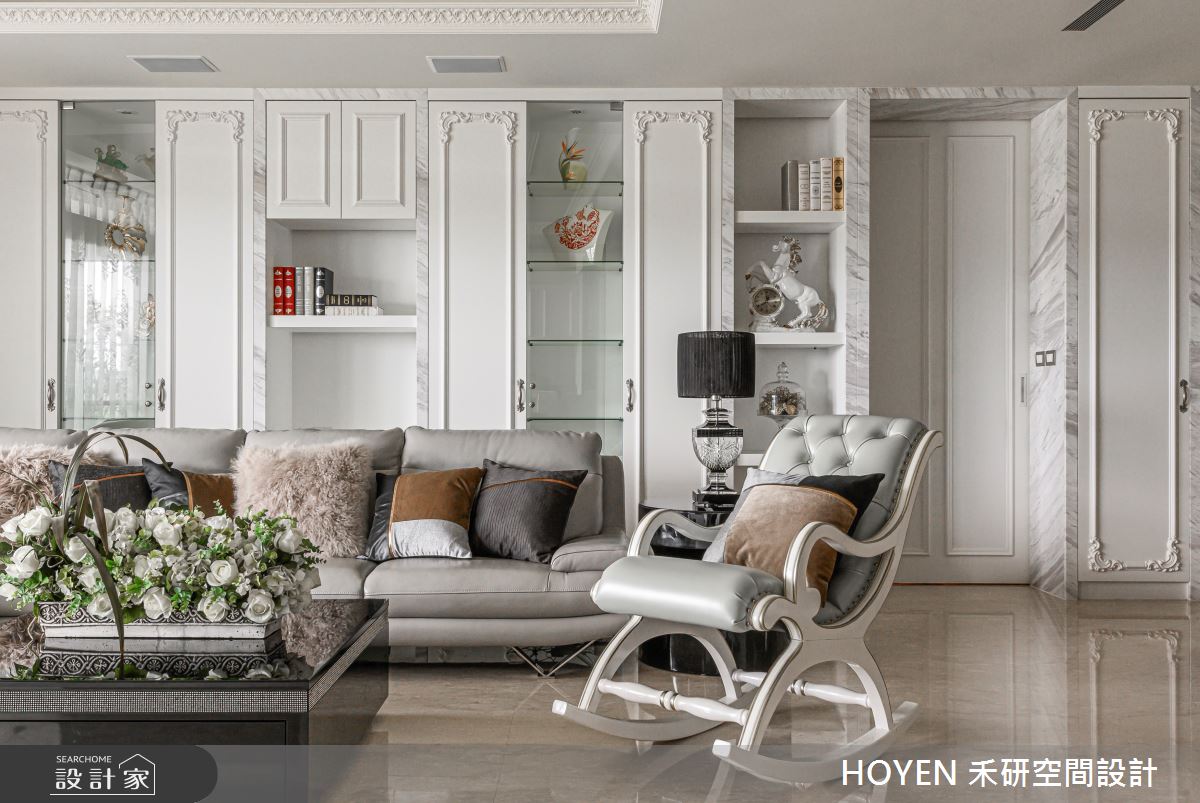 80坪新成屋(5年以下)＿新古典客廳案例圖片＿禾研空間設計＿禾研_06.優雅的浪漫之4