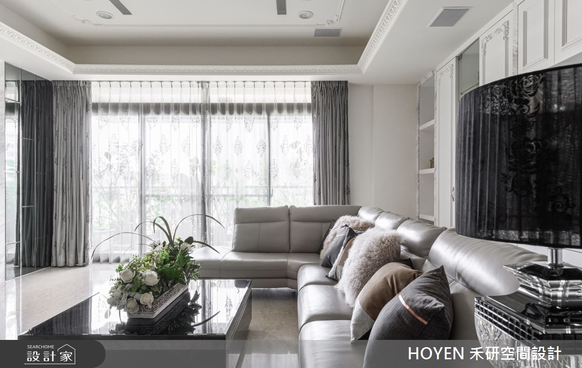 80坪新成屋(5年以下)＿新古典客廳案例圖片＿禾研空間設計＿禾研_06.優雅的浪漫之10