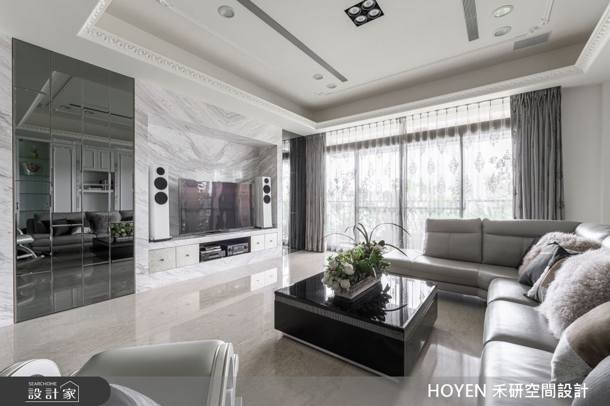 80坪新成屋(5年以下)＿新古典客廳案例圖片＿禾研空間設計＿禾研_06.優雅的浪漫之9