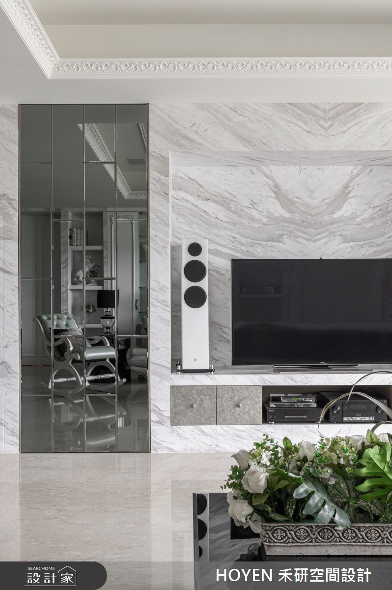 80坪新成屋(5年以下)＿新古典客廳案例圖片＿禾研空間設計＿禾研_06.優雅的浪漫之8