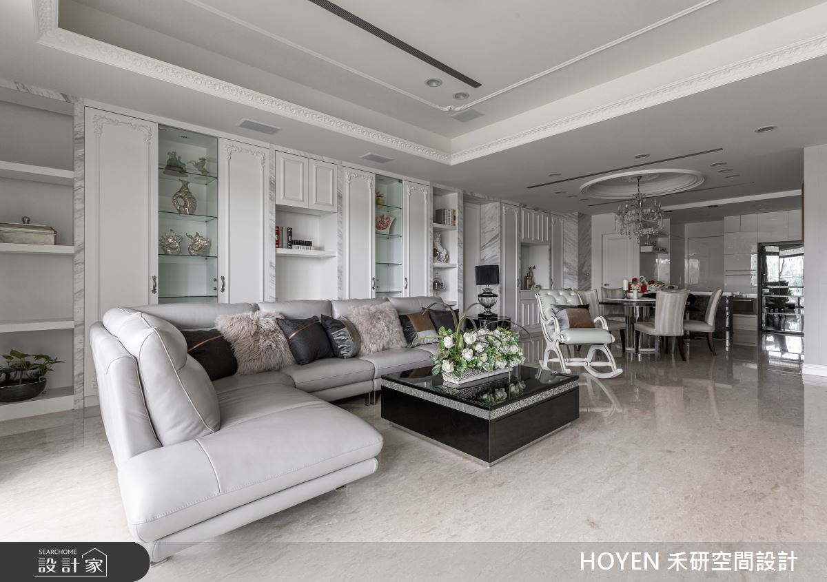 80坪新成屋(5年以下)＿新古典客廳案例圖片＿禾研空間設計＿禾研_06.優雅的浪漫之6