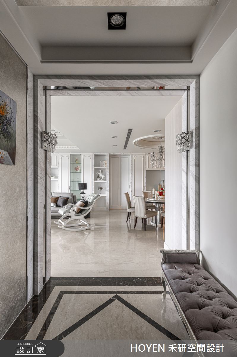 80坪新成屋(5年以下)＿新古典玄關案例圖片＿禾研空間設計＿禾研_06.優雅的浪漫之1