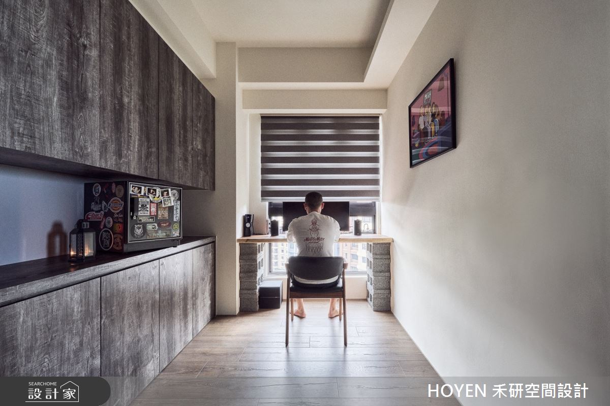 32坪中古屋(5~15年)＿工業風書房案例圖片＿禾研空間設計＿禾研_08.自由靈魂之13
