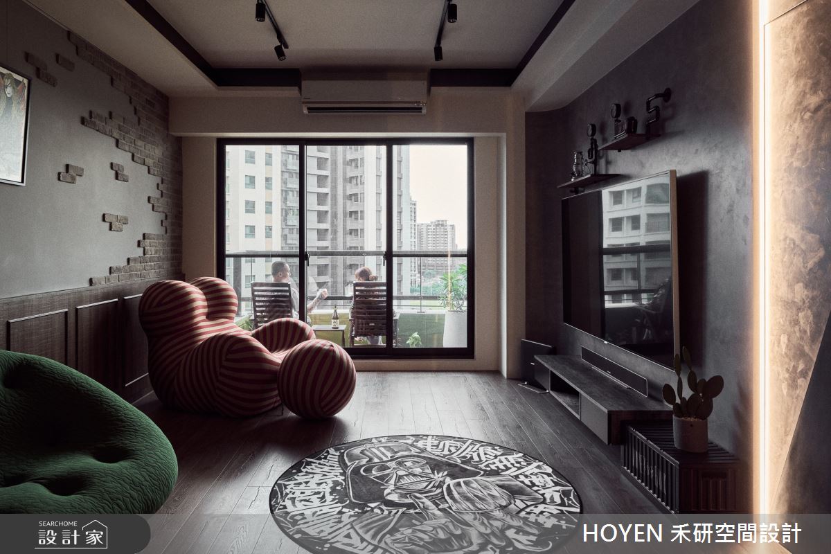 32坪中古屋(5~15年)＿工業風客廳案例圖片＿禾研空間設計＿禾研_08.自由靈魂之8