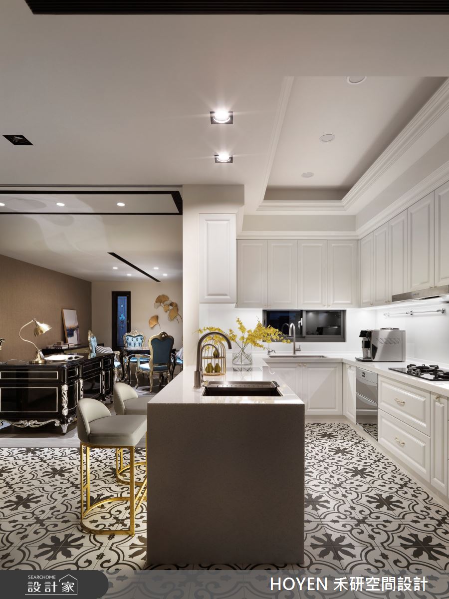 150坪新成屋(5年以下)＿美式風廚房案例圖片＿禾研空間設計＿禾研_10.金石寓殿之18