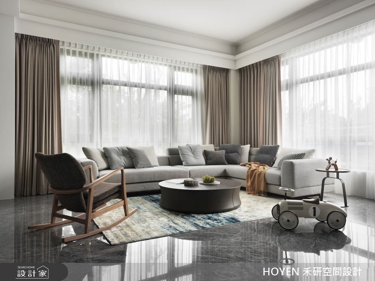 60坪中古屋(5~15年)＿現代風客廳案例圖片＿禾研空間設計＿禾研_11.界淨之6
