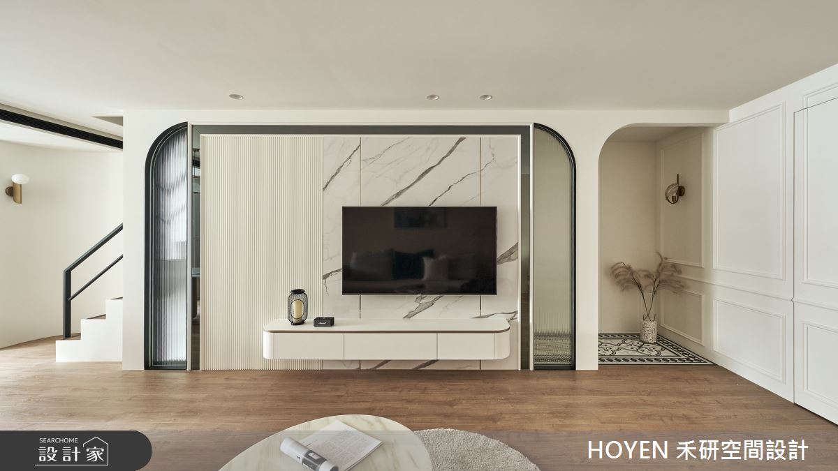 20坪中古屋(5~15年)＿美式風玄關客廳樓梯案例圖片＿禾研空間設計＿禾研_14.享饗之14