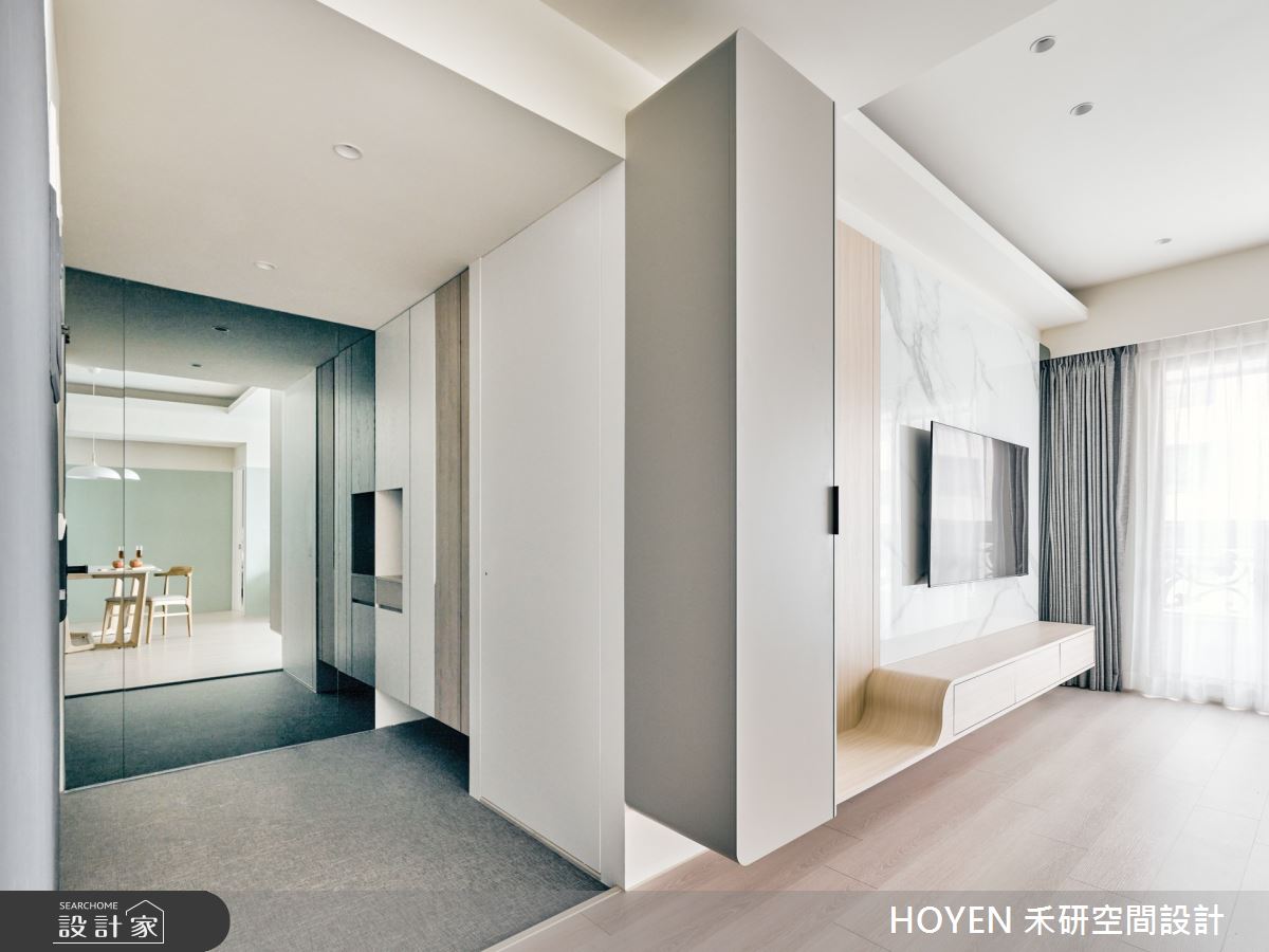 25坪中古屋(5~15年)＿北歐風玄關客廳案例圖片＿禾研空間設計＿禾研_15.歸盼之4