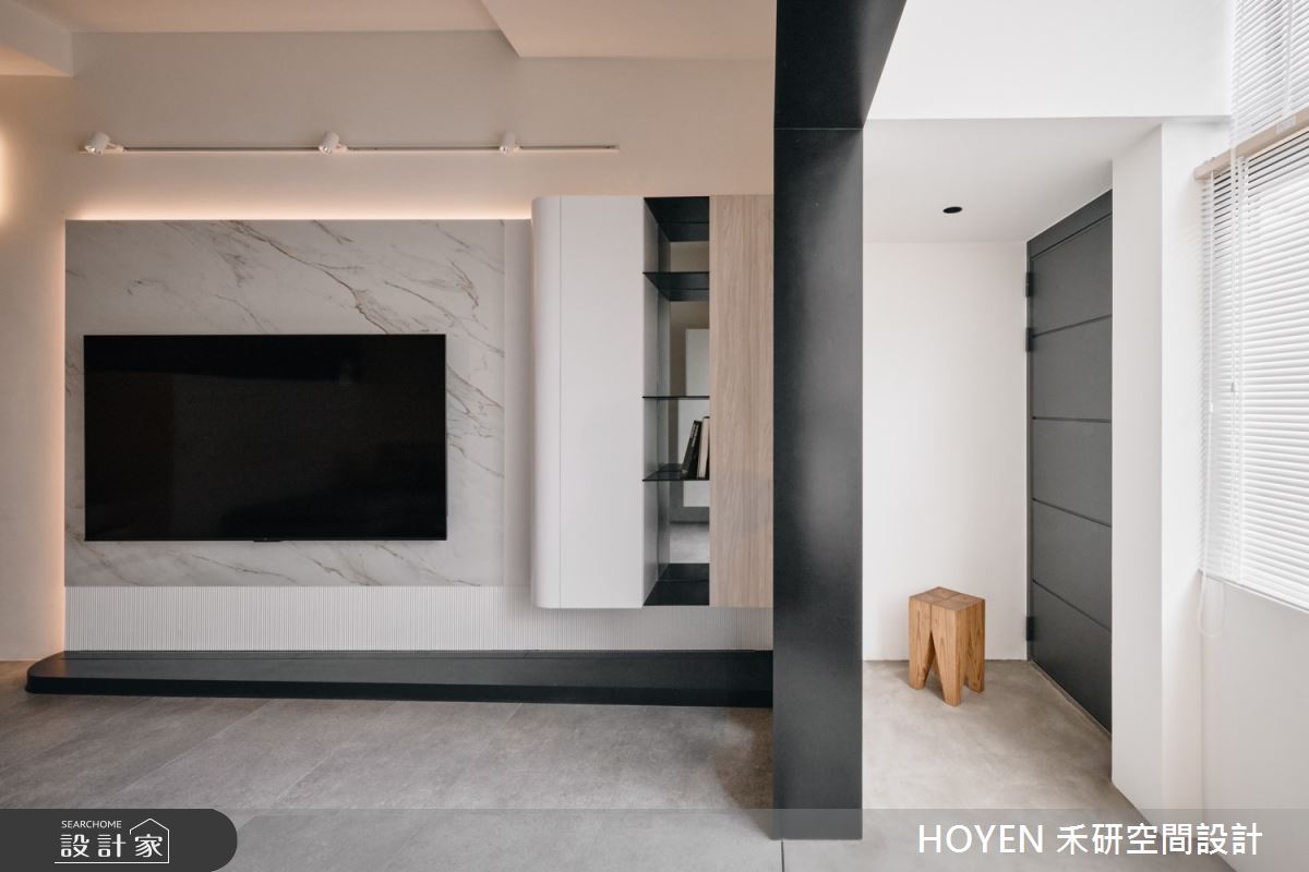 41坪老屋(31~40年)＿現代簡約風玄關客廳案例圖片＿禾研空間設計＿禾研_16.敘光之8