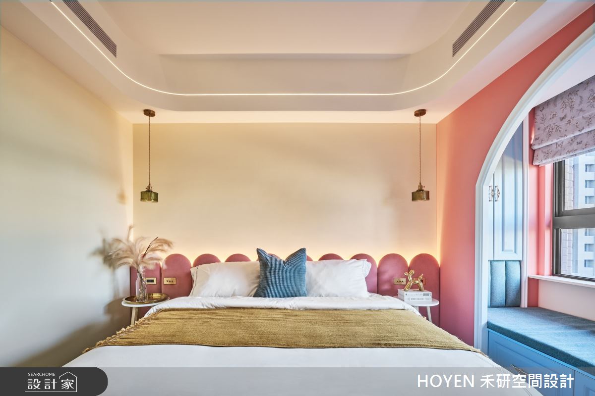 25坪新成屋(5年以下)＿美式風臥室臥榻案例圖片＿禾研空間設計＿禾研_17.珠光寶盒之10