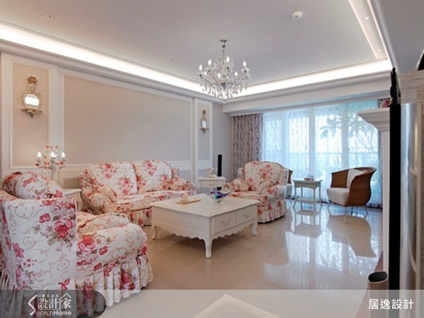 80坪新成屋(5年以下)＿鄉村風客廳案例圖片＿江榮裕建築師+居逸室內設計＿江榮裕_22之4