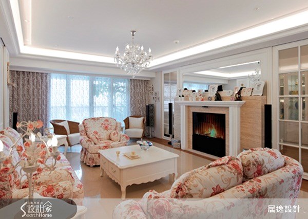 80坪新成屋(5年以下)＿鄉村風客廳案例圖片＿江榮裕建築師+居逸室內設計＿江榮裕_22之2