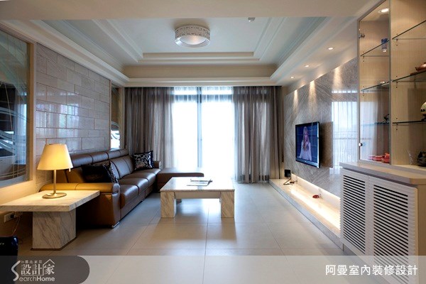 36坪新成屋(5年以下)＿現代風客廳案例圖片＿阿曼空間設計＿阿曼_10之6