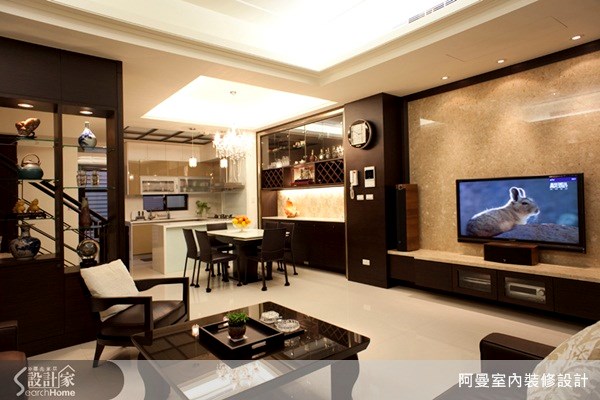 60坪新成屋(5年以下)＿混搭風客廳案例圖片＿阿曼空間設計＿阿曼_11之4