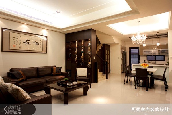 60坪新成屋(5年以下)＿混搭風客廳案例圖片＿阿曼空間設計＿阿曼_11之3