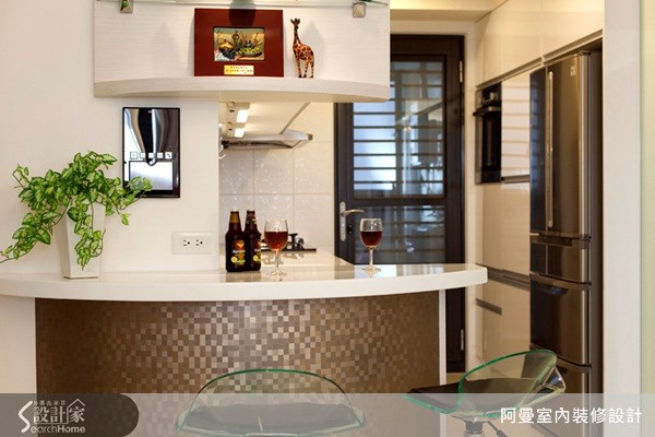 42坪新成屋(5年以下)＿現代風吧檯案例圖片＿阿曼空間設計＿阿曼_12之3