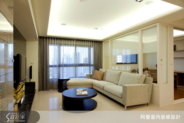 30坪新成屋(5年以下)＿現代風客廳案例圖片＿阿曼空間設計＿阿曼_13之1