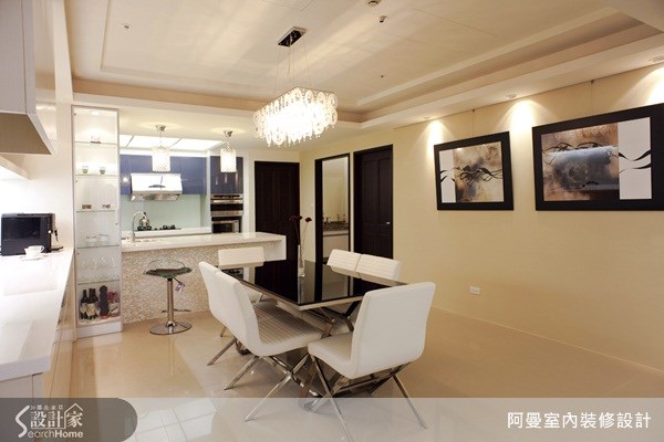 48坪新成屋(5年以下)＿現代風餐廳吧檯案例圖片＿阿曼空間設計＿阿曼_15之6