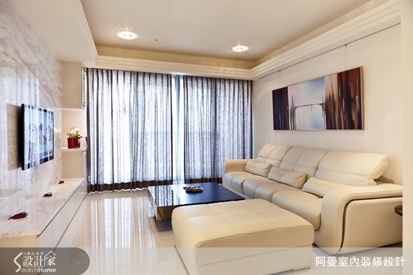 36坪新成屋(5年以下)＿現代風客廳案例圖片＿阿曼空間設計＿阿曼_17之4