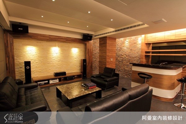 150坪預售屋＿奢華風客廳吧檯案例圖片＿阿曼空間設計＿阿曼_18之9