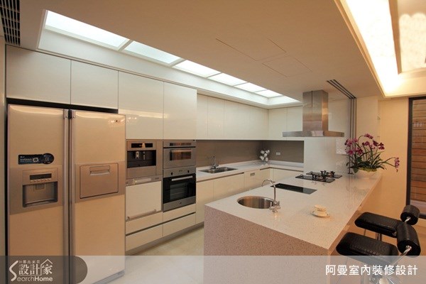 150坪預售屋＿奢華風餐廳廚房吧檯案例圖片＿阿曼空間設計＿阿曼_18之3