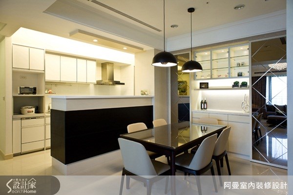 39坪新成屋(5年以下)＿混搭風餐廳廚房吧檯案例圖片＿阿曼空間設計＿阿曼_19之6