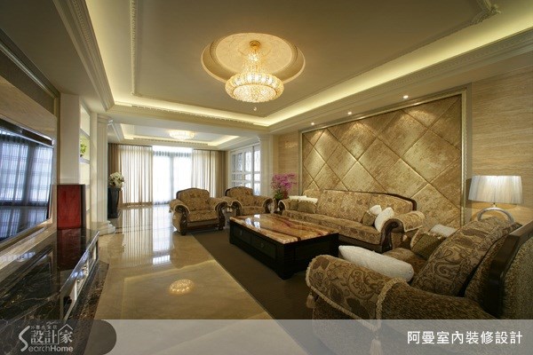 220坪預售屋＿新古典客廳案例圖片＿阿曼空間設計＿阿曼_24之2