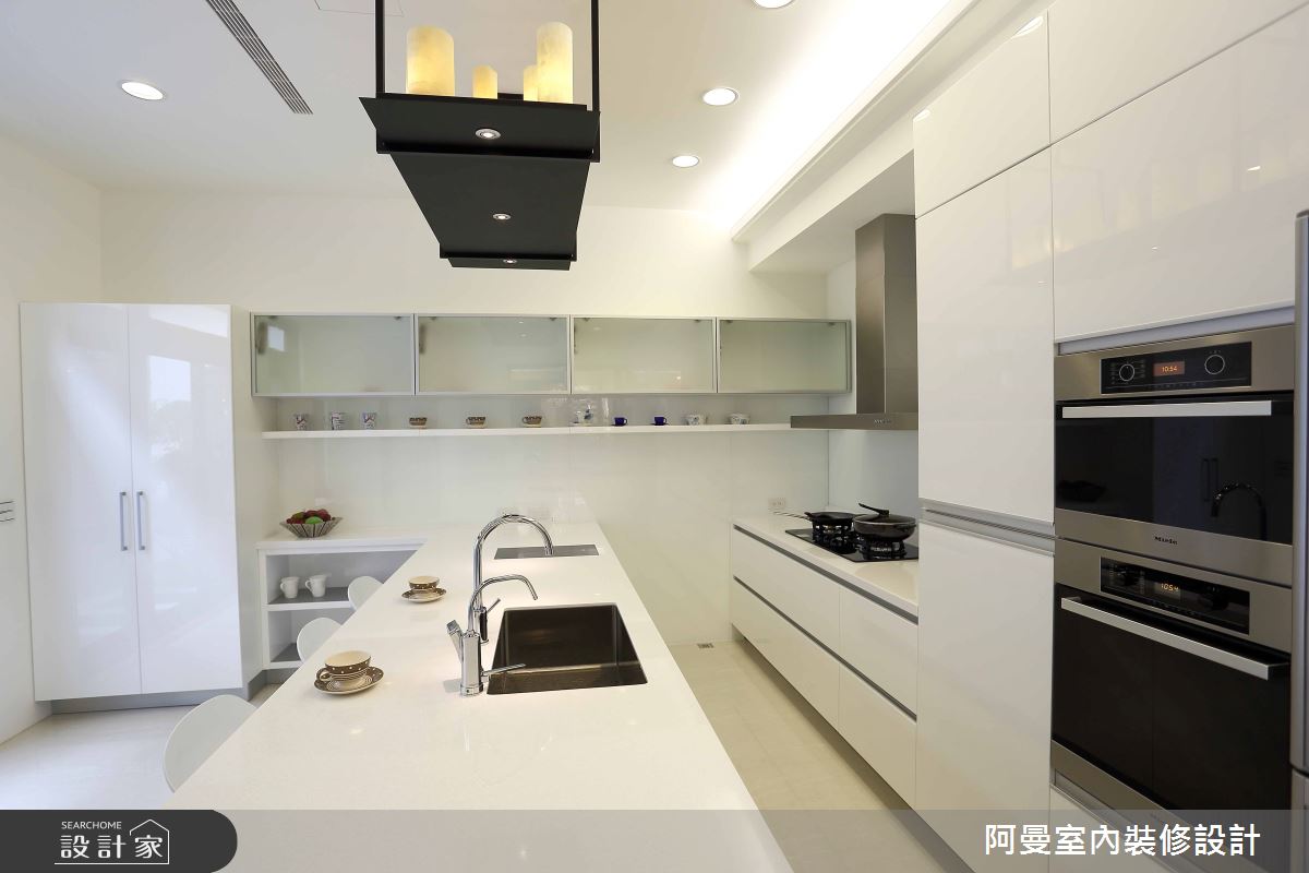 134坪預售屋＿混搭風廚房吧檯中島案例圖片＿阿曼空間設計＿阿曼_27之12