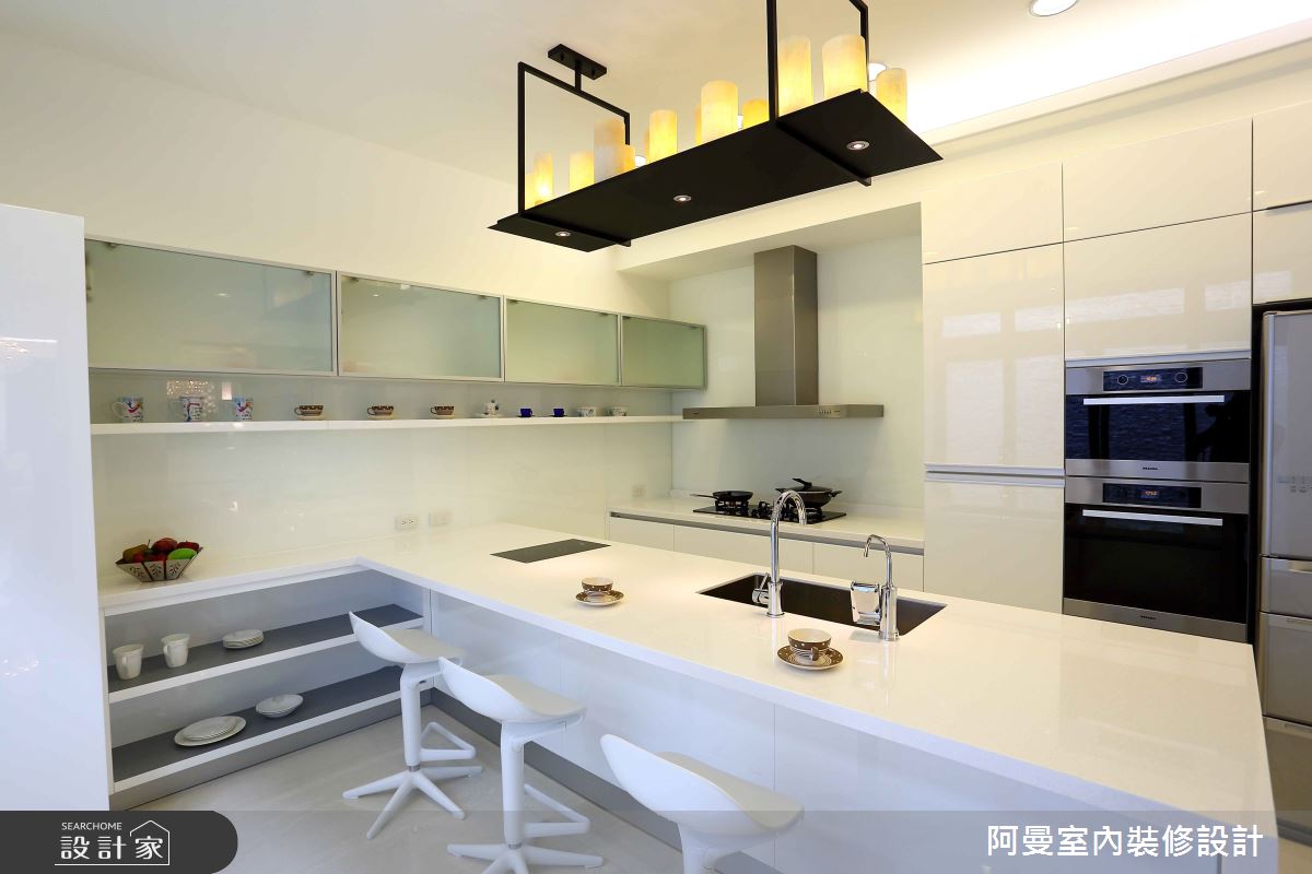 134坪預售屋＿混搭風廚房吧檯中島案例圖片＿阿曼空間設計＿阿曼_27之10