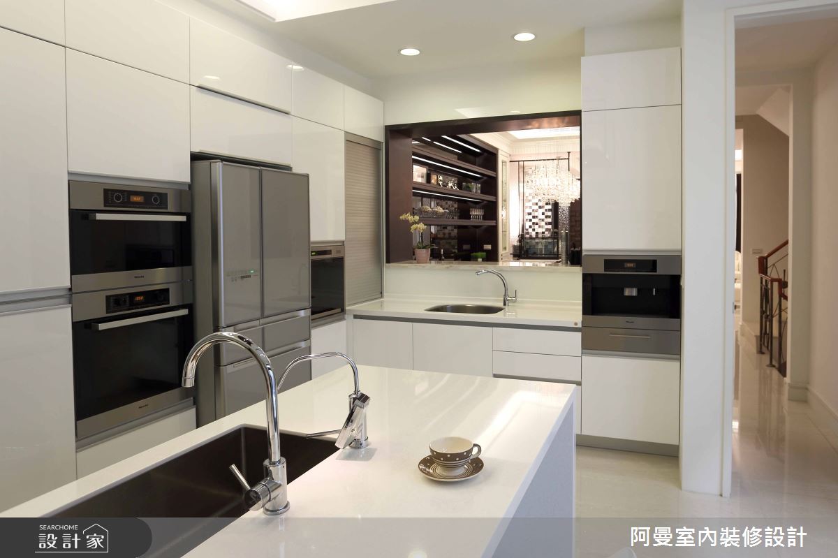 134坪預售屋＿混搭風廚房中島案例圖片＿阿曼空間設計＿阿曼_27之14