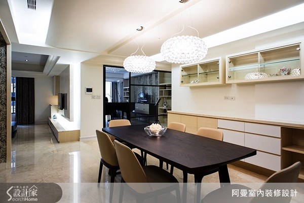 47坪新成屋(5年以下)＿奢華風餐廳案例圖片＿阿曼空間設計＿阿曼_29之9