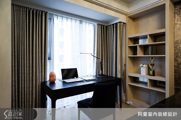 47坪新成屋(5年以下)＿奢華風書房案例圖片＿阿曼空間設計＿阿曼_29之14