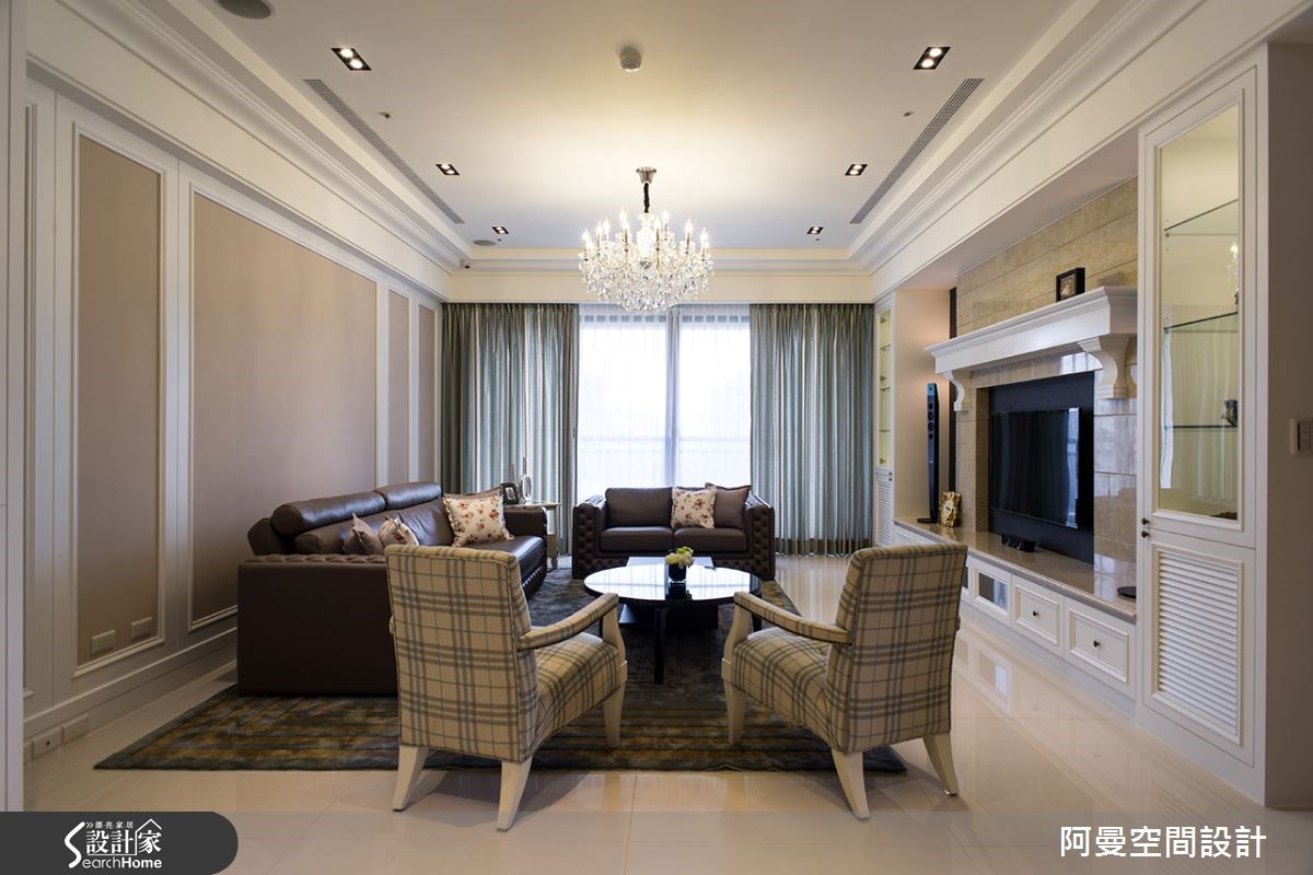 60坪新成屋(5年以下)＿鄉村風客廳案例圖片＿阿曼空間設計＿阿曼_31之5