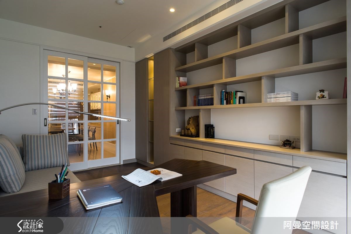 60坪新成屋(5年以下)＿鄉村風書房案例圖片＿阿曼空間設計＿阿曼_31之9